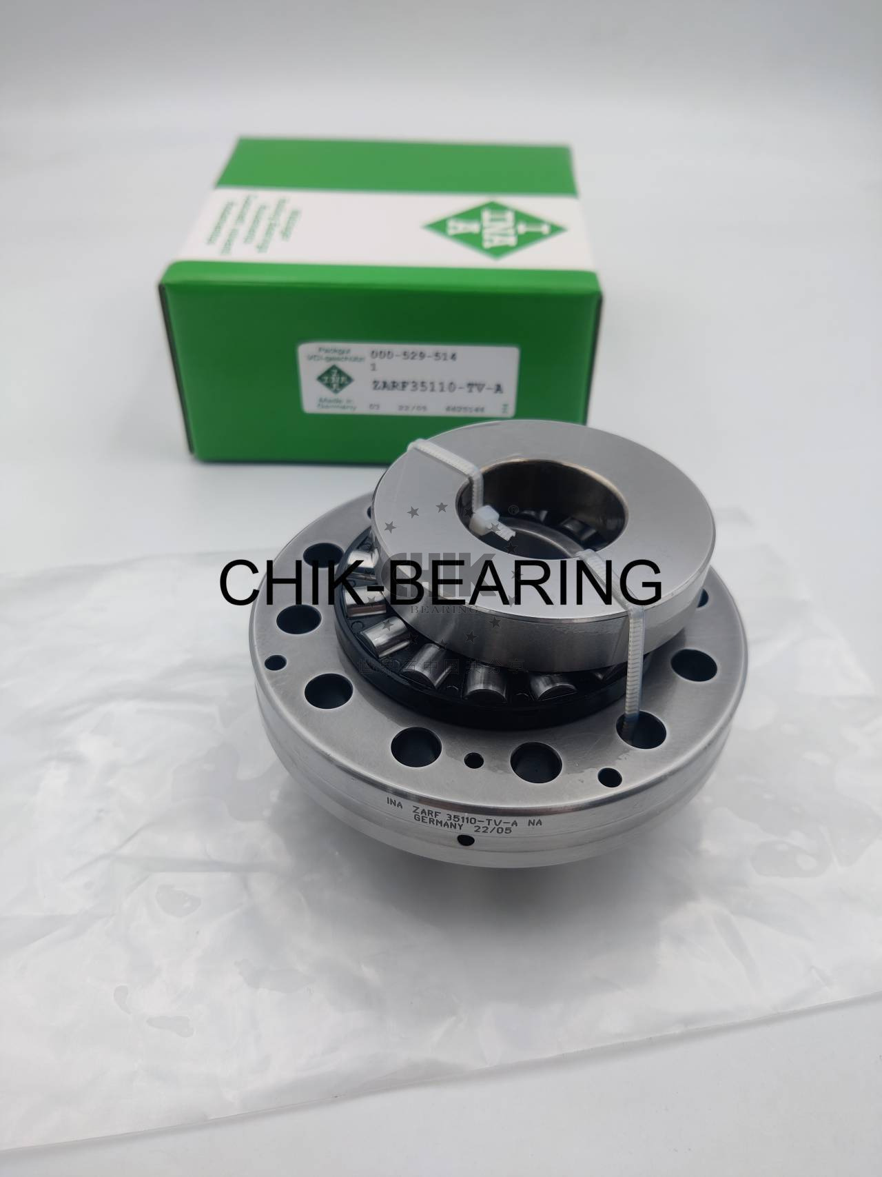 INA ZARF35110-TV-A Ball Screw Support Bearing – Needle Roller/Thrust Cylindrical Roller, Double Direction, 35x110x66mm