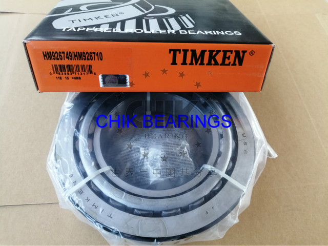 Timken HM926749/HM926710 Tapered Roller Bearing 127.8x228.6x53.98mm Heavy Duty Mining Construction Wheel Hub Bearing