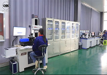CHIK Bearing Precision Measurement and Inspection Lab with Operator in Action
