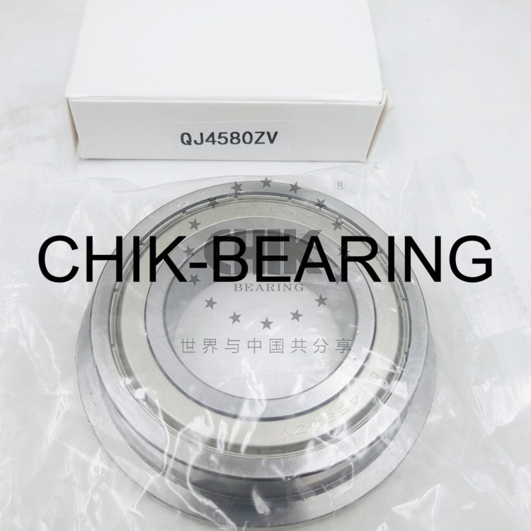 QJ4580ZV/15 Automotive Steering Bearing – Flanged Four-Point Contact Ball Bearing 45x80/92x20mm